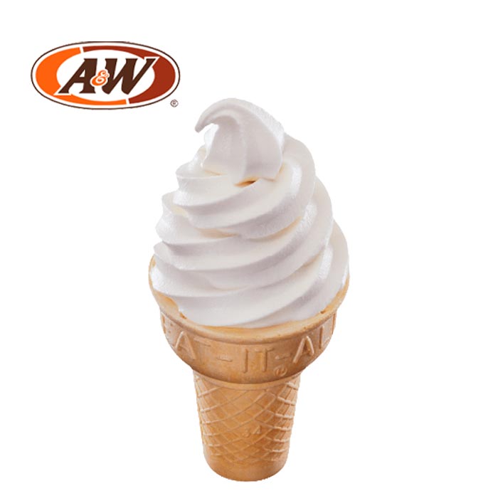 A&W Vanilla Cone