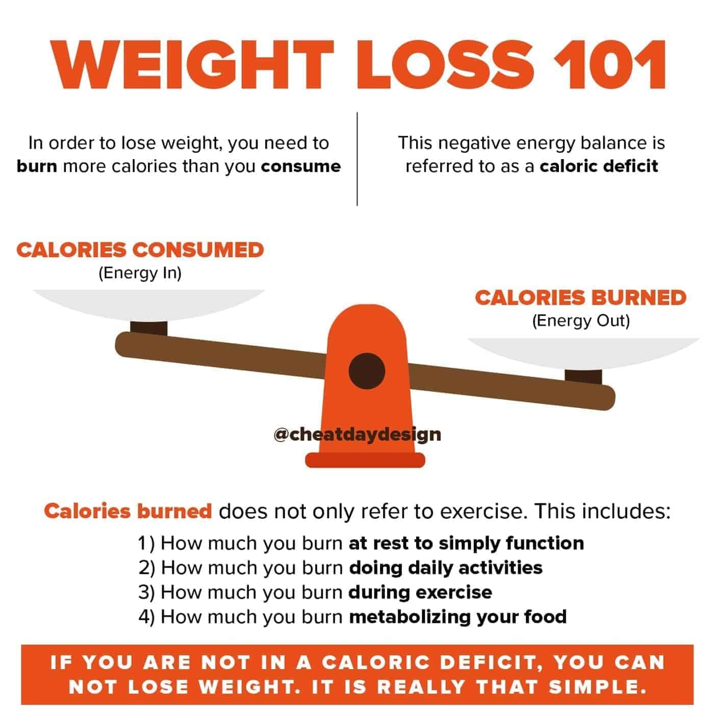 Weight Loss 101 Cheat Day Design