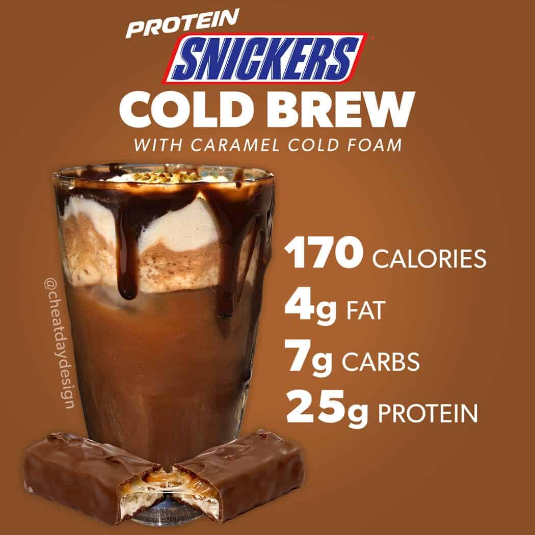Protein Snickers Cold Brew