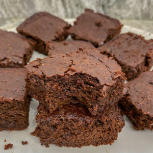 Keto protein brownies