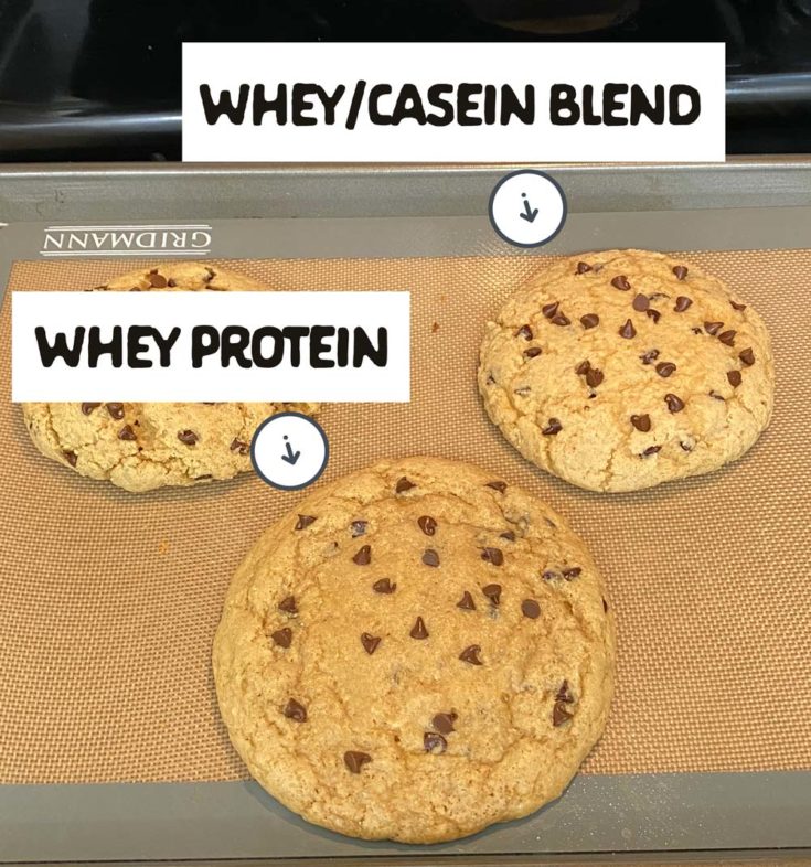 The BEST Homemade Chocolate Chip Protein Cookies