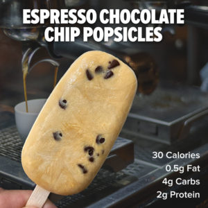 Espresso Chocolate Chip Popsicles