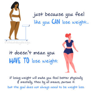 You don't have to lose weight