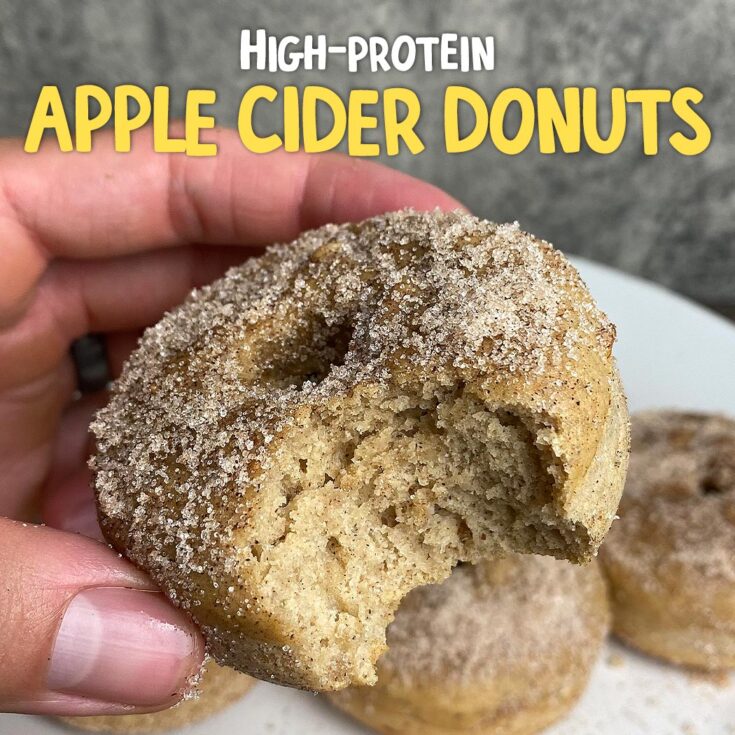 High protein apple cider donuts