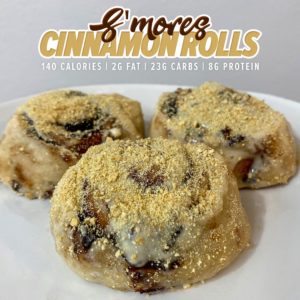 Protein S'mores Cinnamon Rolls