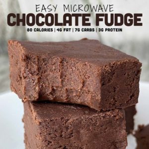 Easy microwave chocolate fudge