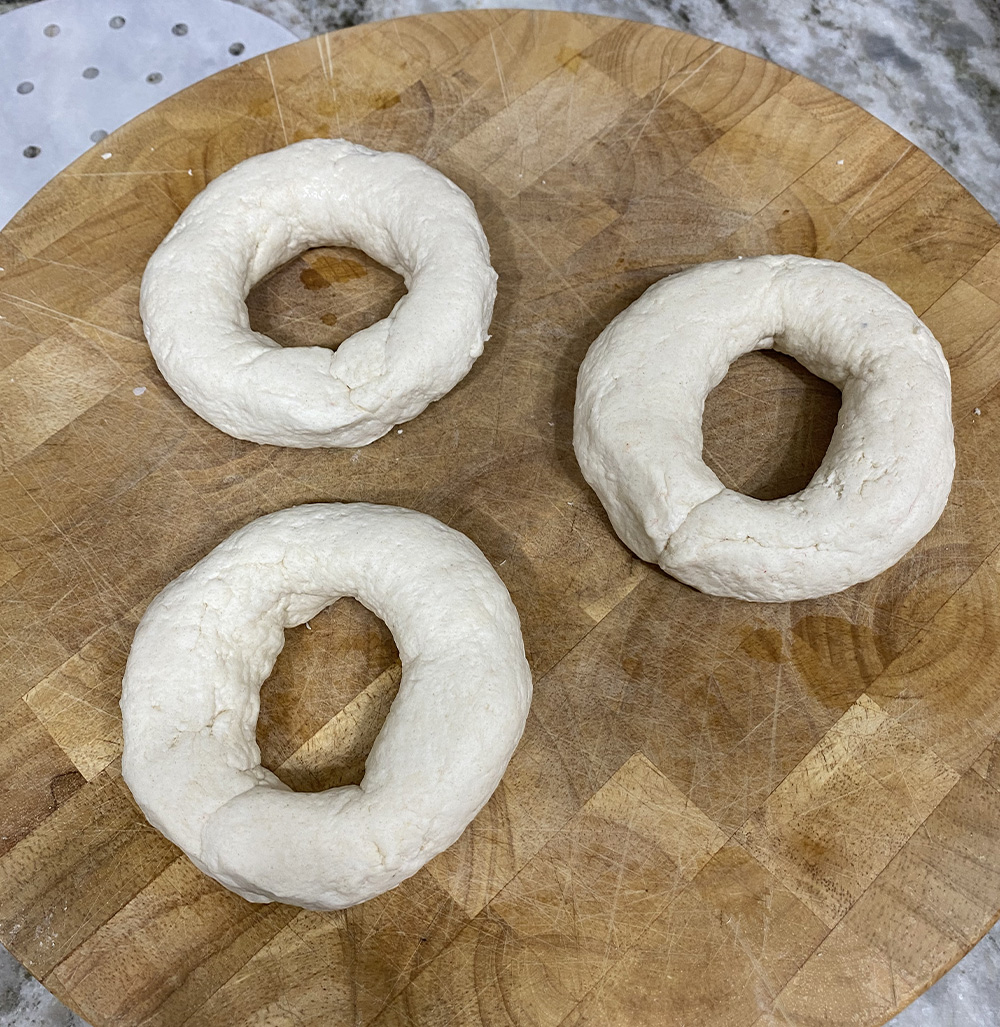 3 Formed Bagels