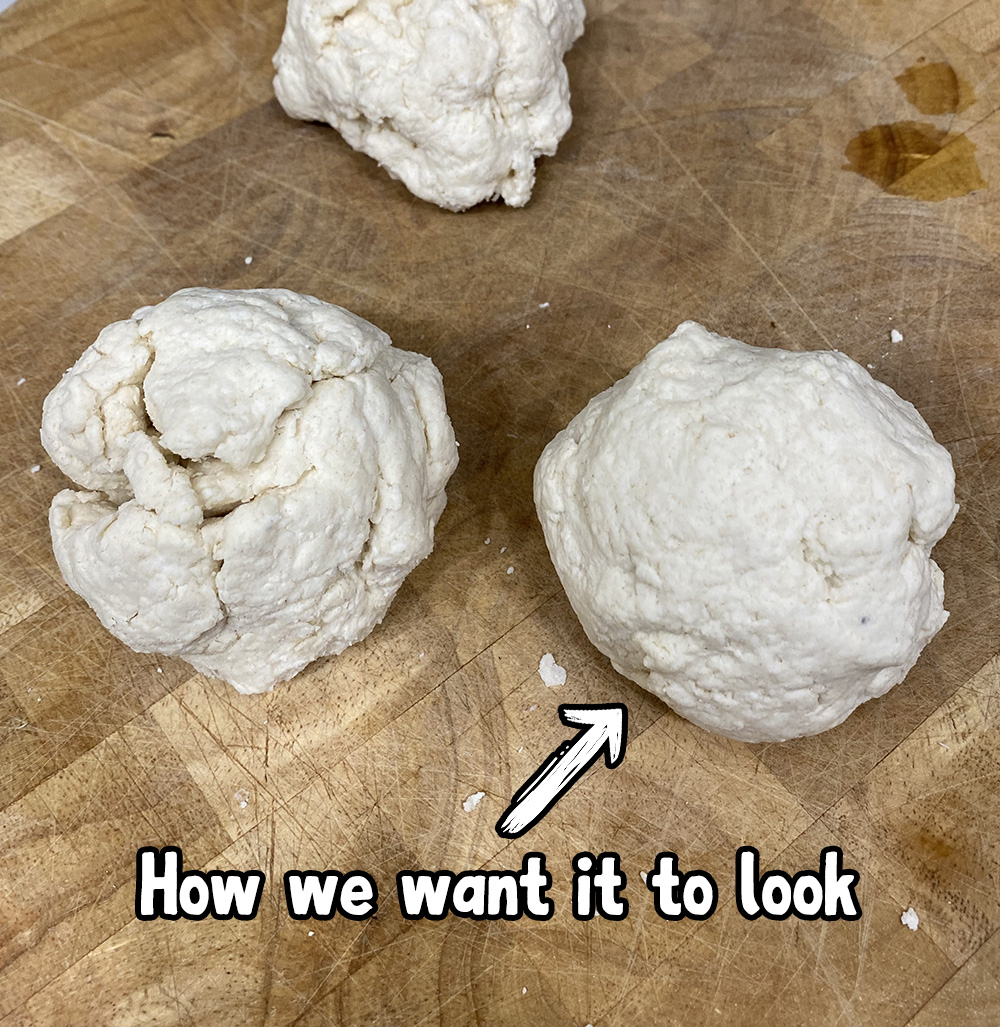 Kneaded bagel dough