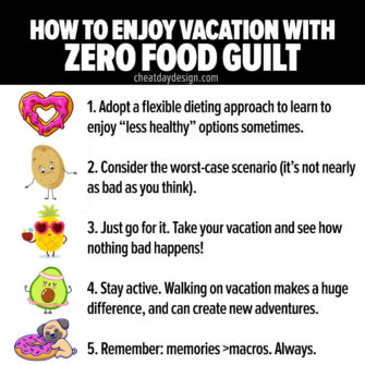 Avoiding food guilt on vacation