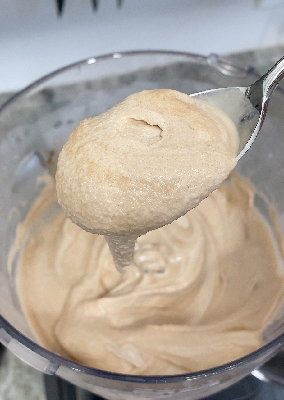 Healthy chocolate soft serve ice cream