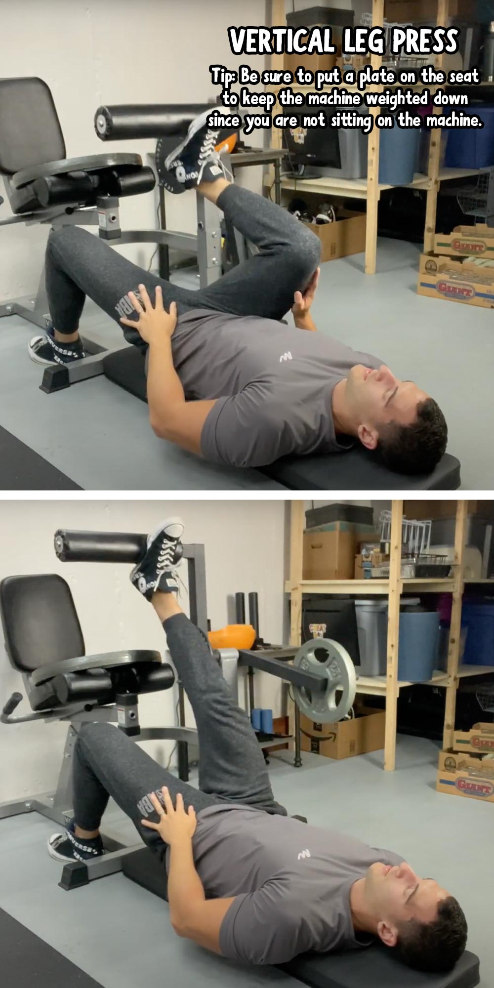 Leg extension bench discount press