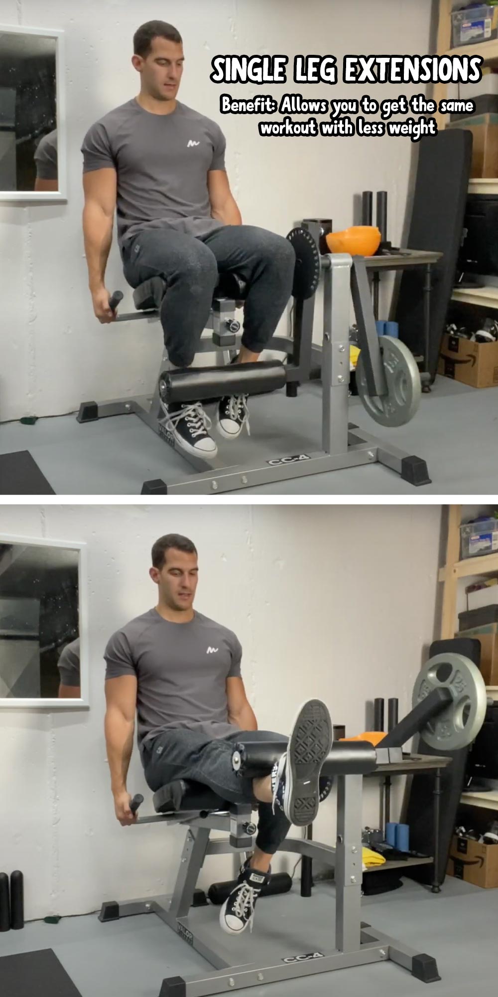 Man doing Lying Crossover Leg Lift Exercise in 2 steps