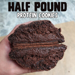 Half pound protein cookies