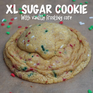 XL Protein Sugar Cookie with vanilla frosting core