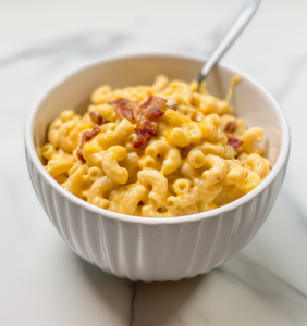 Protein mac and cheese bowl