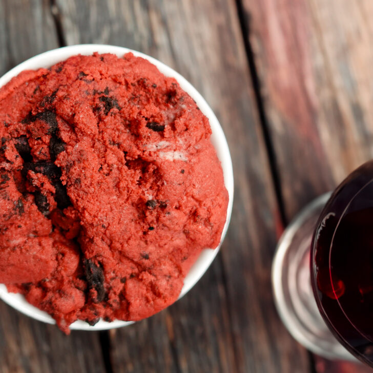 Healthy Red Velvet Cookie Dough (40g Protein Per Bowl)