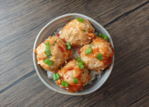 Sweet chili chicken meatballs