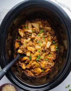 Beef & Potato Taco Casserole