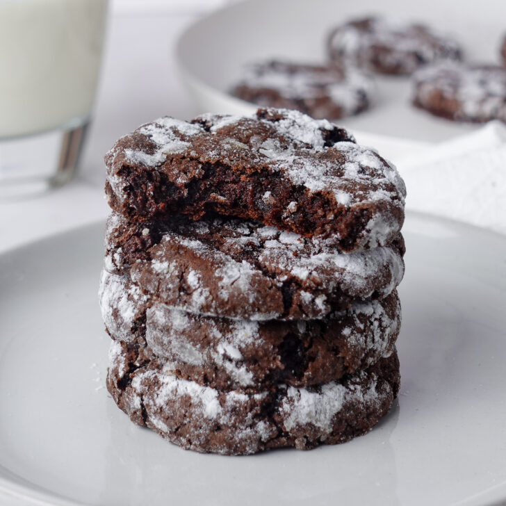 Healthy Chocolate Crinkle Cookies (Protein Packed)