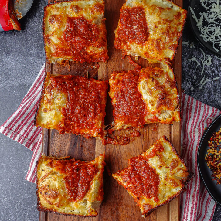 Detroit-Style Pizza Recipe With Cheesy Crispy Edges