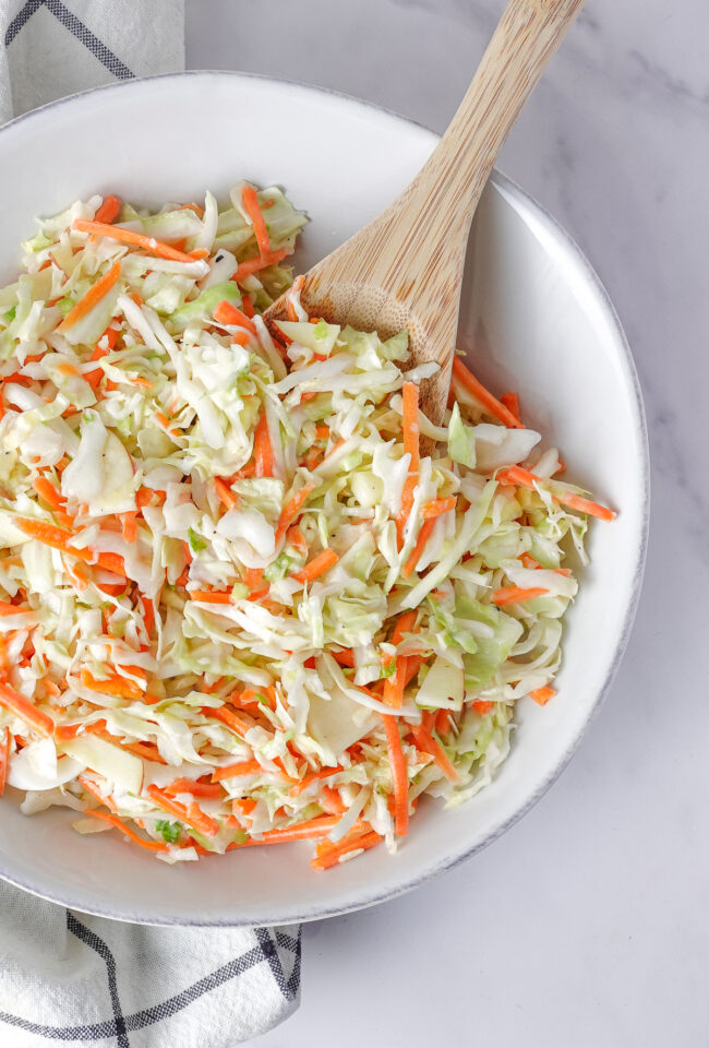 LowCalorie Creamy Coleslaw