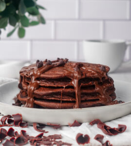 Chocolate Pancake stack