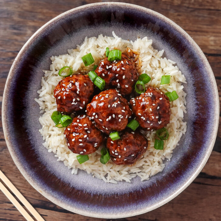 Healthy Sweet Asian Turkey Meatballs in 15 Minutes