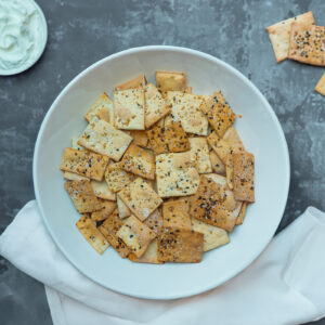 Healthy protein-packed crackers