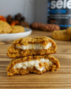 Pumpkin cheesecake protein cookies
