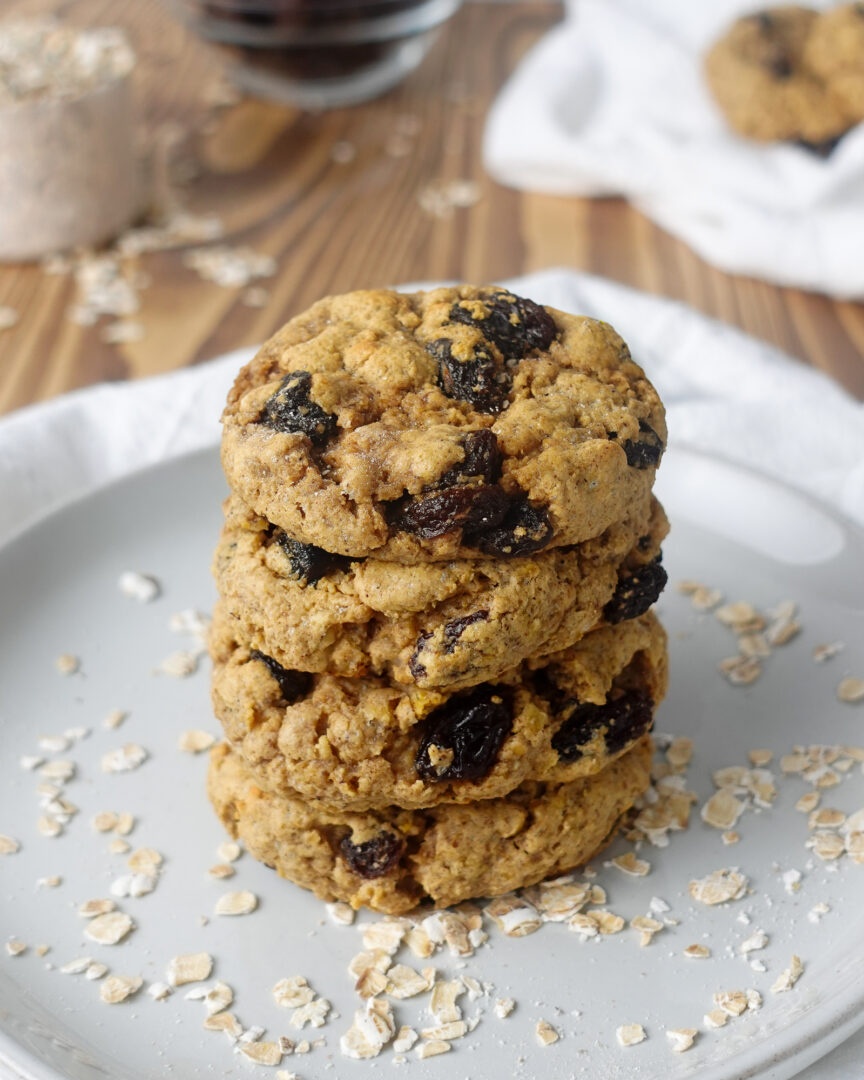 Soft & Chewy HighProtein Oatmeal Raisin Cookies