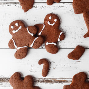 Chocolate gingerbread cookies