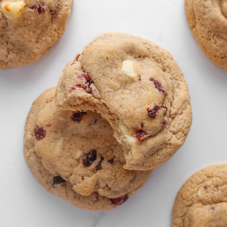 High-Protein Cranberry White Chocolate Cookies