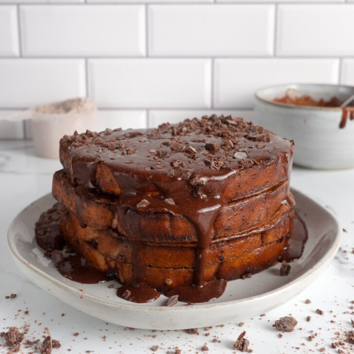 Protein-Packed Double Chocolate French Toast